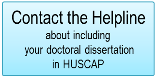 Contact the Helpline about including your doctoral dissertation in HUSCAP
